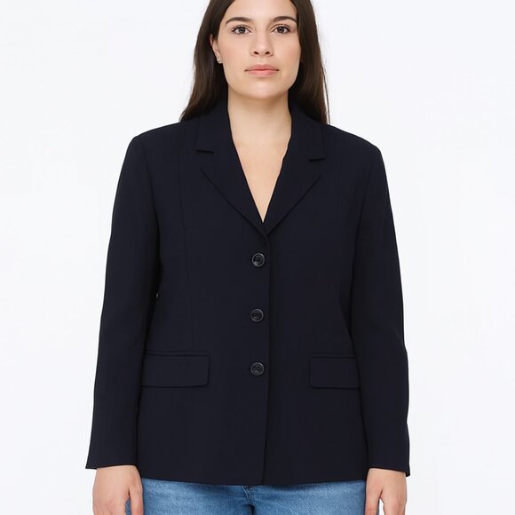 PENDLETON Three-Button Women's Blazer Navy Blue Size 10 - Picture 1 of 5